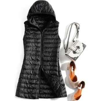 Dámská vesta Dámská péřová vesta P1356 černá M