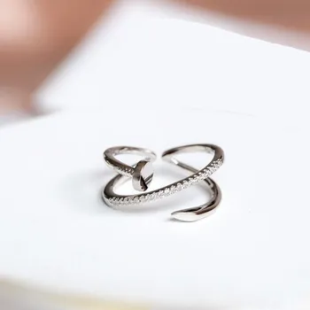 Prsten Dámský prstýnek D2840 stříbrná