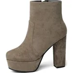 Dámské kotníkové boty na platformě A650 khaki 37