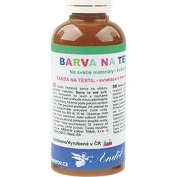 Výtvárné potřeby Barva na textil 50g - 10. SVĚTLE HNĚDÁ