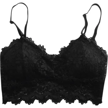 Podprsenka Dámská bralette podprsenka s květinami J2316 černá