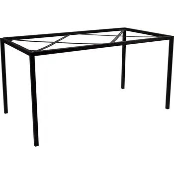 Zahradní stůl Zahradní stolový rám ENFIBRE černý pro desky max 140×70 cm