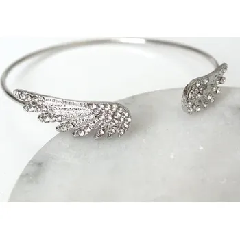 Náramek Dámský otevřený náramek s křídly