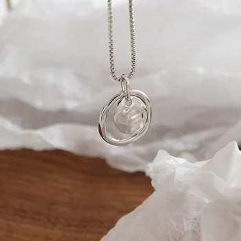 Náhrdelník Dámský náhrdelník s přívěskem G608 stříbrná