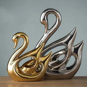 Dekorativní sošky labutě 2 ks 3