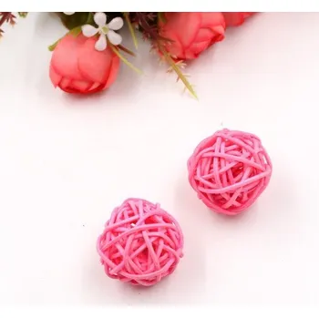 Barevné dekorační míčky - DIY - 10 kusů růžová