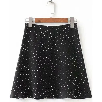 Dámská sukně Dámská mini sukně se vzorem A1063 černá XS