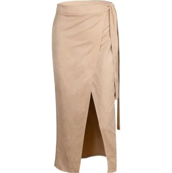 Dámská sukně Dámská dlouhá sukně s vázáním béžova M