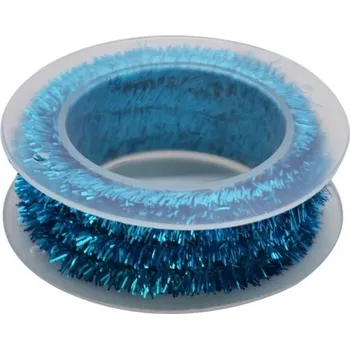 Vánoční dekorace Dekorační řetěz s drátkem modrá