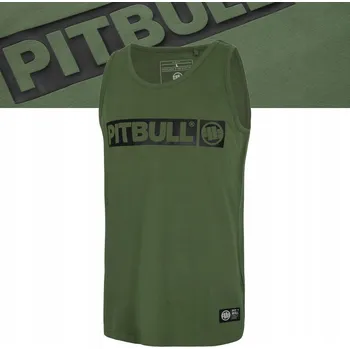 Podprsenka Pitbull tričko bez rukávů kulatý bavlna zelená