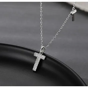 Náhrdelník Dámský náhrdelník s křížem D579 stříbrná