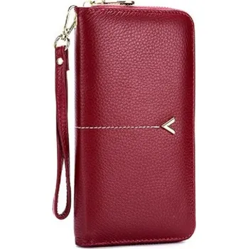 Peněženka Dámská kožená peněženka M372 vínová