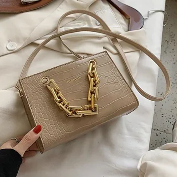 Kabelka Dámská kabelka se vzorem hadí kůže M1051 khaki