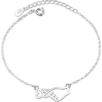 Náramek Dámský náramek ruka a srdce