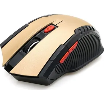 Bezdrátová herní myš 2000 DPI zlatá