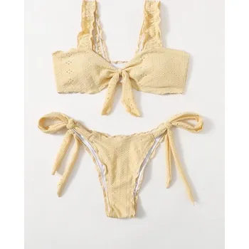 Dámské plavky Dámské bikiny P845 žlutá S