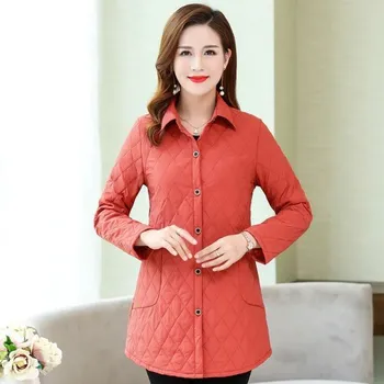 Dámská casual bunda Dámská přechodná bunda P2138 oranžová XL