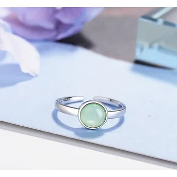 Prsten Dámský prstýnek D1879 světle zelená