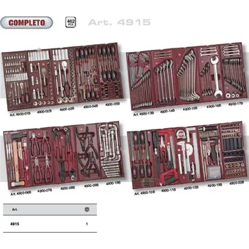 Sada nářadí KRAFTWERKTOOLS Sestava nářadí 15 modulů 233ks COMPLETO PROFI Line Varianta: Sestava nářadí 15 modulů 233ks COMPLETO PROFI Line