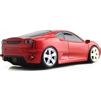 Bezdrátová myš Sportovní auto červená