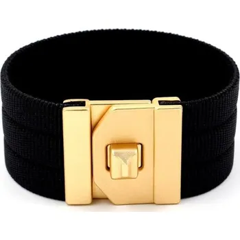 Náramek Dámský široký náramek H290 černá