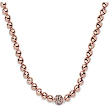 Náhrdelník Dámský náhrdelník G507 růžová 45 cm