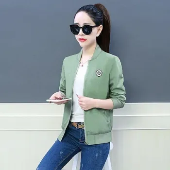 Dámská casual bunda Dámská jarní bunda P1499 zelená XL