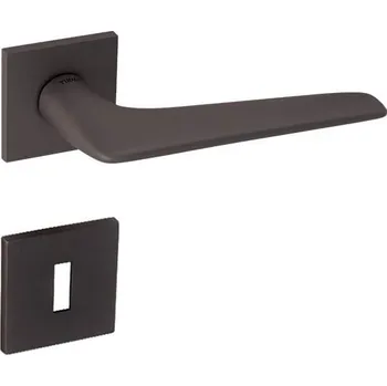 Dveřní kování TI - OPTIMAL - HR 4164Q 5S rozety WC, klika/klika T - Titan (141)