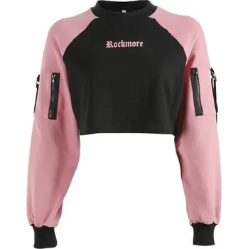 Dámská mikina Dámská krátká mikina dvoubarevná M