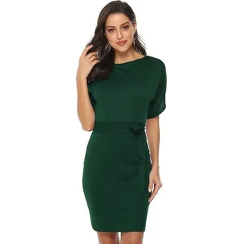 Dámské šaty Dámské podzimní šaty zelená L