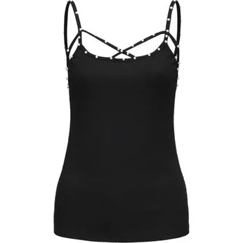 Dámské tílko s perlami B268 černá XL