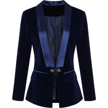 Dámské sako Dámský blejzr B1189 tmavě modrá XS