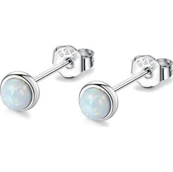Náušnice Dámské peckové náušnice G594 bílá