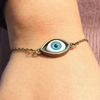 Náramek Dámský náramek oko J548 zlatá