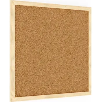 ALLboards Korková tabule 40x40 cm dřevěný rám NATURAL TK44D