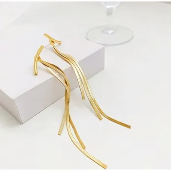 Náušnice Dámské visací náušnice G196 zlatá