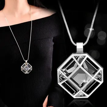 Šperk Dámsky dlouhý náhrdelník s přívěskem D53 15