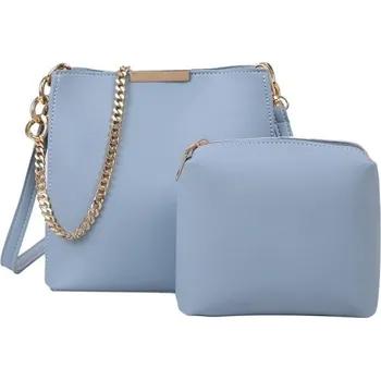 Kabelka Dámská crossbody kabelka set 2 ks světle modrá