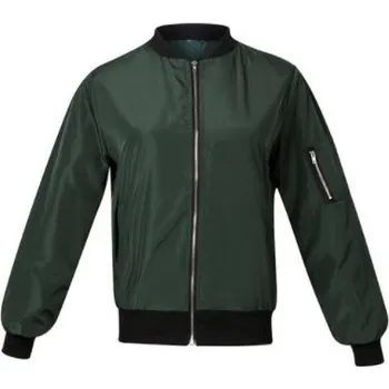 Dámské oblečení Dámská jarní/podzimní bunda LALA J1666 zelená S