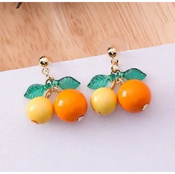 Náušnice Dámské náušnice s třešněmi 7