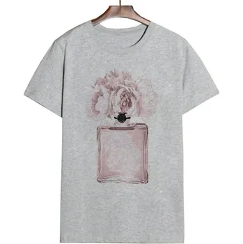 Dámské tričko s potiskem A145 šedá L