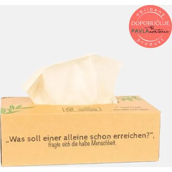 Papírový kapesník Pandoo Jednorázové bambusové kapesníky 3 vrstvé