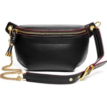 Ledvinka Dámská kožená ledvinka T849 černá