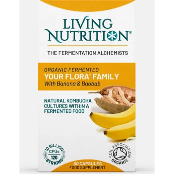 Přírodní produkt Living Nutrition Your Flora Family Bio fermentovaná symbiotika s baobabem a banánem