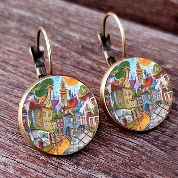 Náušnice Dámské visací náušnice H781 stříbrná 1