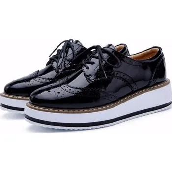 Dámské polobotky Dámské společenské polobotky J2845 Lesklá černá 35