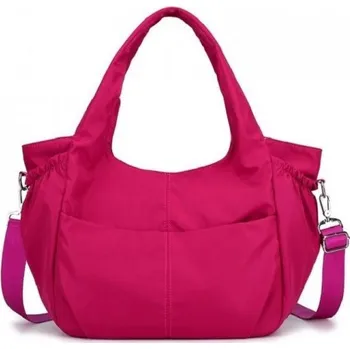Kabelka Dámská plátěná kabelka M1624 tmavě růžová