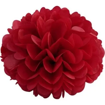 Karnevalový doplněk Dekorace pom poms 5 ks červená 20 cm