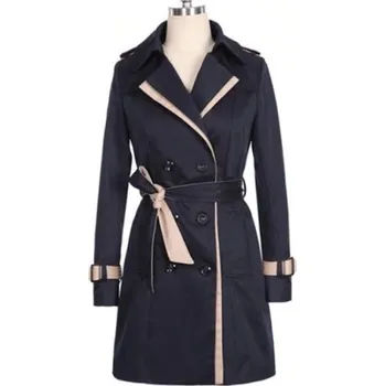 Dámský kabát Dámský trenčkot A1871 černá L