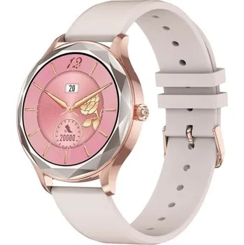 Chytré hodinky Dámské chytré hodinky K1355 světle růžová